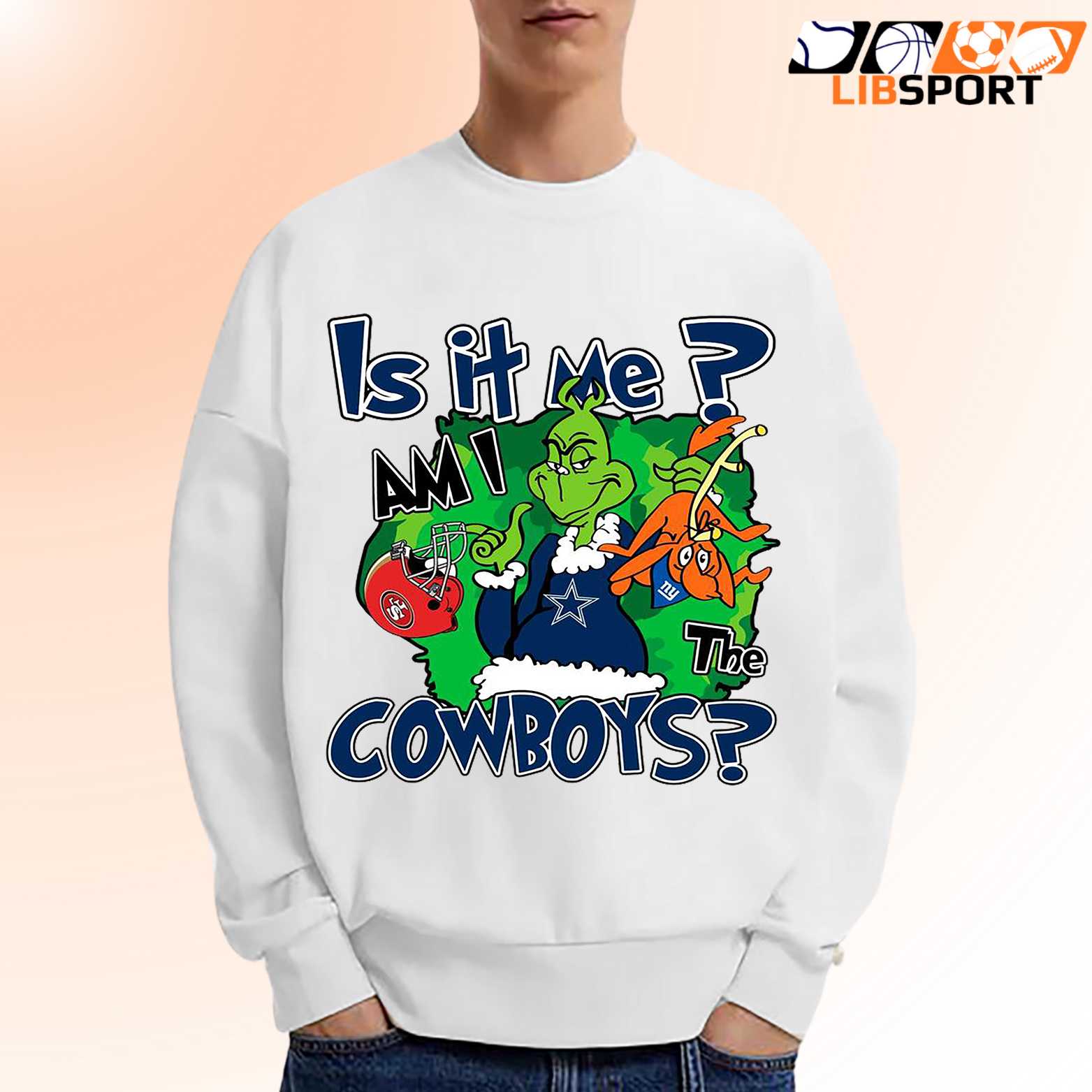 Funny Grinch Is It Me Am I The Cowboys T Shirt, Christmas Unisex Tee, Game Day Shirt